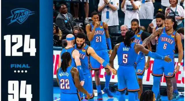 关于国际比赛日体能课后；俄克拉荷马雷霆强势反弹备战NBA季后赛；更衣室稳定；数据趋势出现新变化的信息